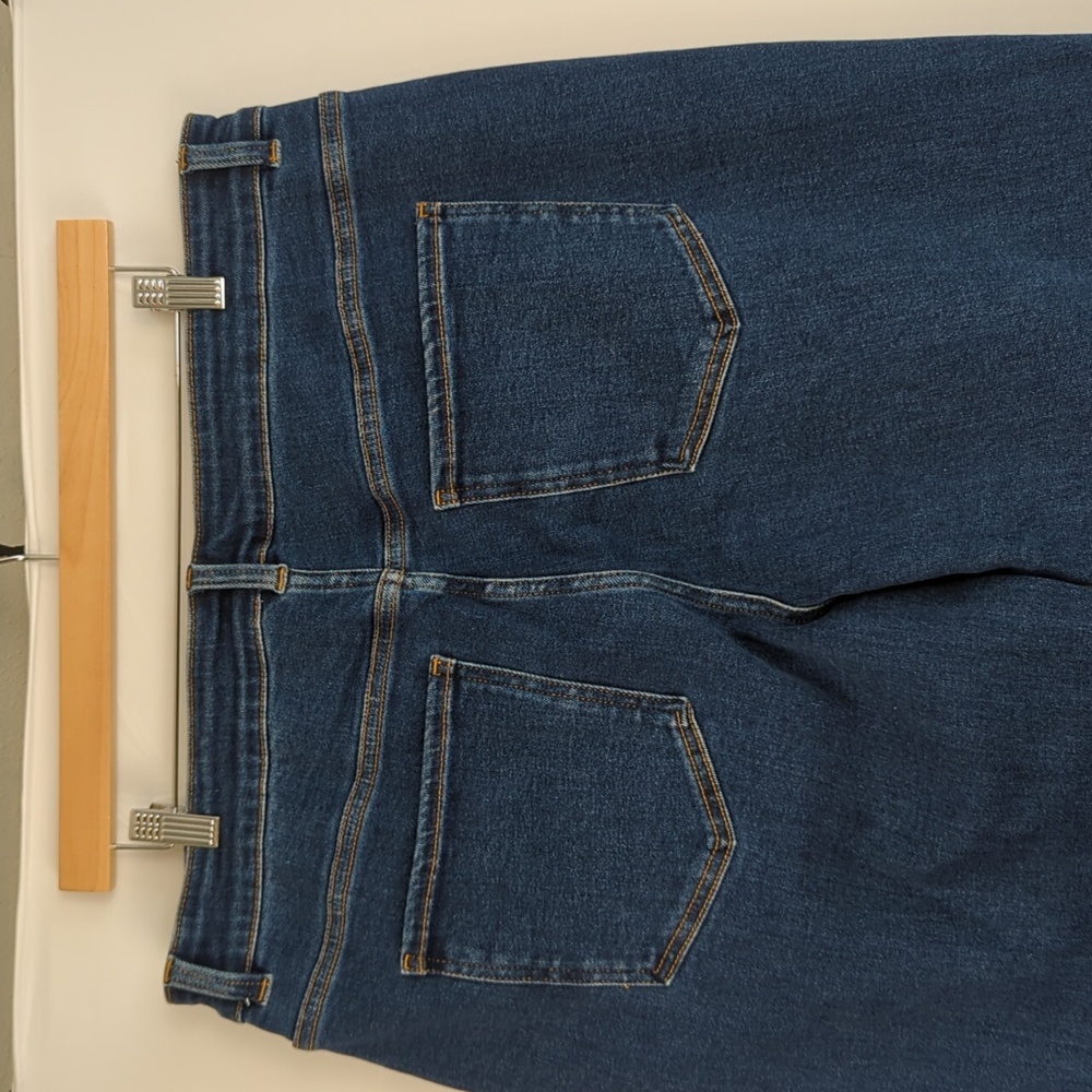 Universal Standard Etta High Rise Straight Leg Jeans in Aged Indigo l Size 16 - Picture 10 of 12
